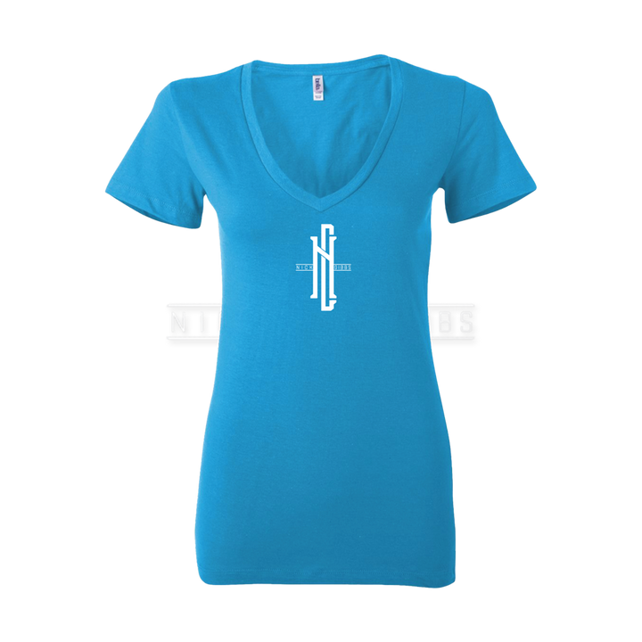 Nick Gibbs Women's V-Neck | Aqua